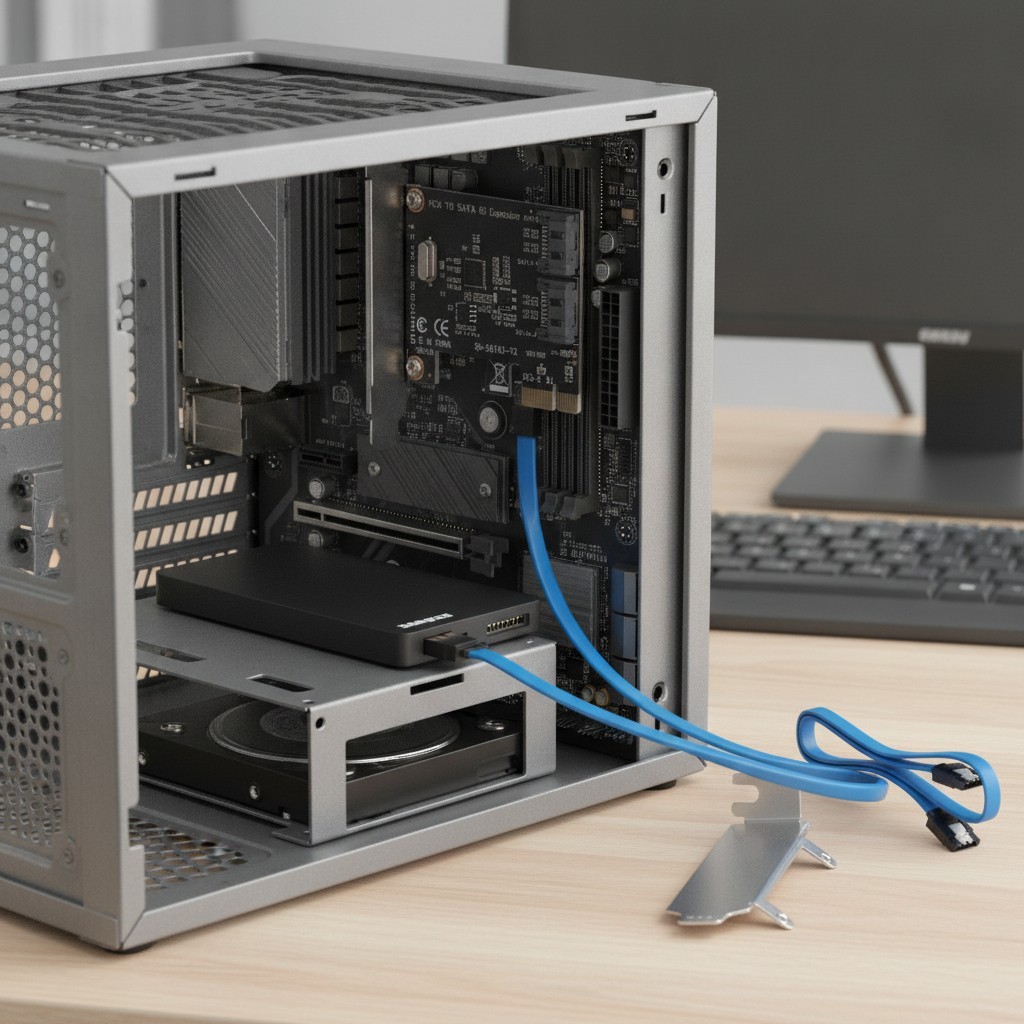 Dual-Port PCIe to SATA III 6Gb/s Adapter with Low Profile Bracket & Cables