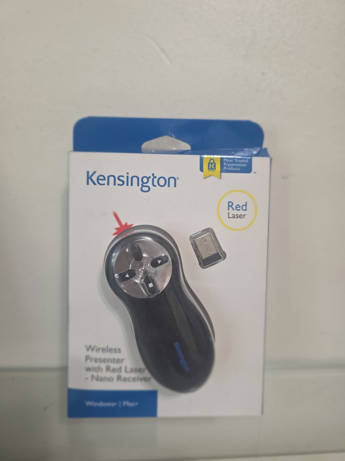 Kensington Wireless Presenter With Red Laser - Nano Receiver Windows/Mac FREE ✈️