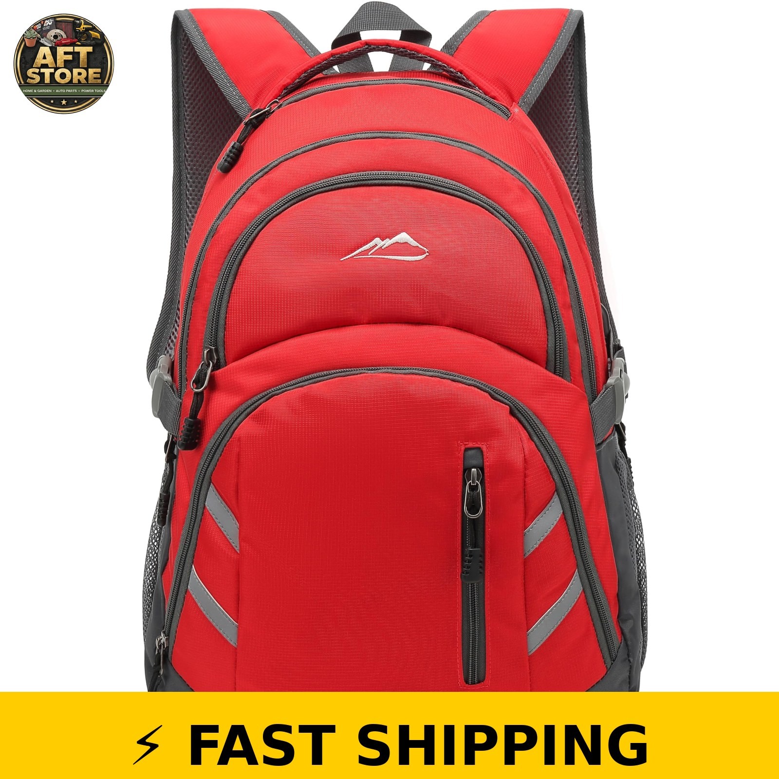 ProEtrade Backpack for 15.6" Laptop with USB Charging - Red