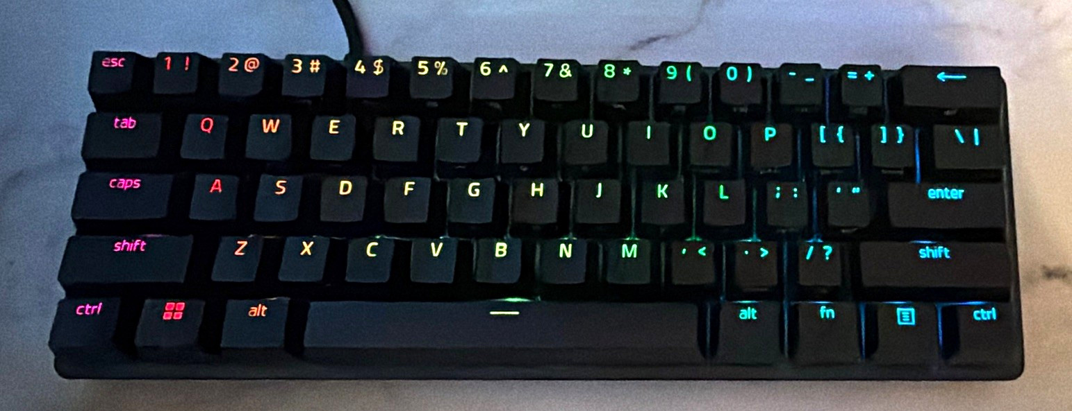 Razer Huntsman Mini Black Wired USB-C Optical Gaming Keyboard 60% RGB English