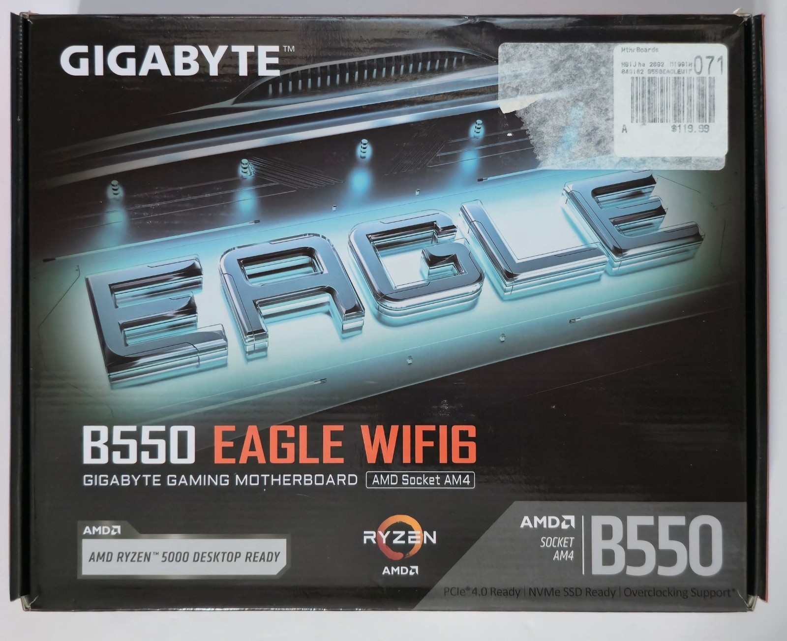 GIGABYTE B650 EAGLE AX AM5 DDR5 WiFi 6E PCIe 5.0 ATX *No Antenna*