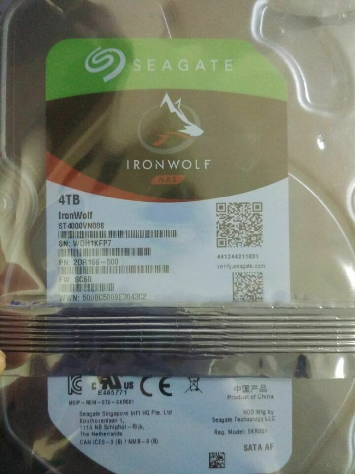 Original Seagate IronWolf 4TB ST4000VN008 NAS 64MB SATA 3.5" HDD Hard Disk Drive