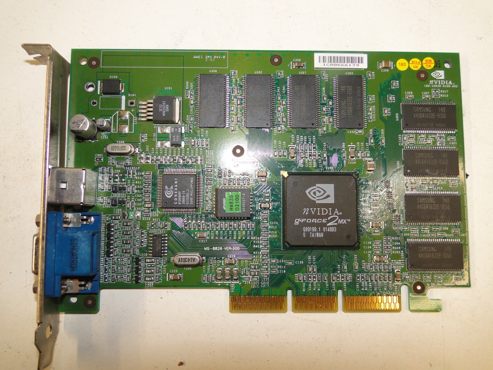 Nvidia Model P36 G-Force 2 MX with TV Out and RGB D connector