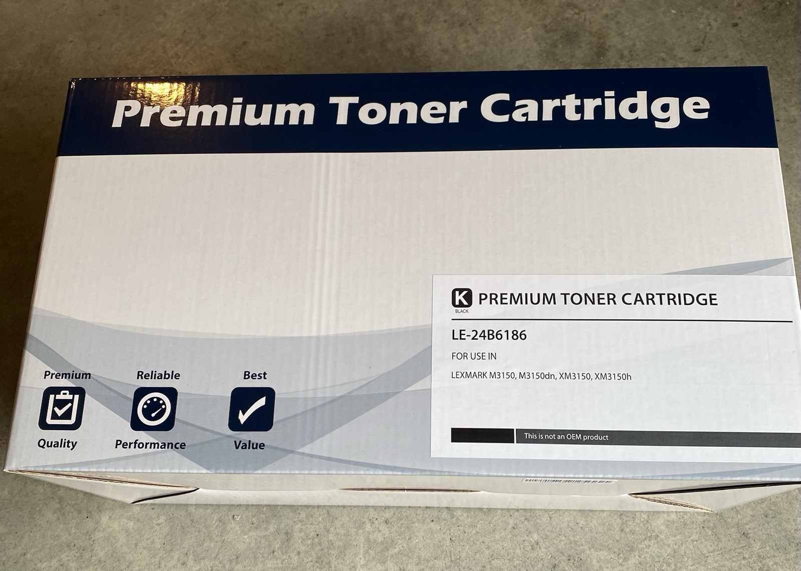 Compatible 24B6186 Toner Cartridge for M3150 XM3150 XM3150h Printer High Yield