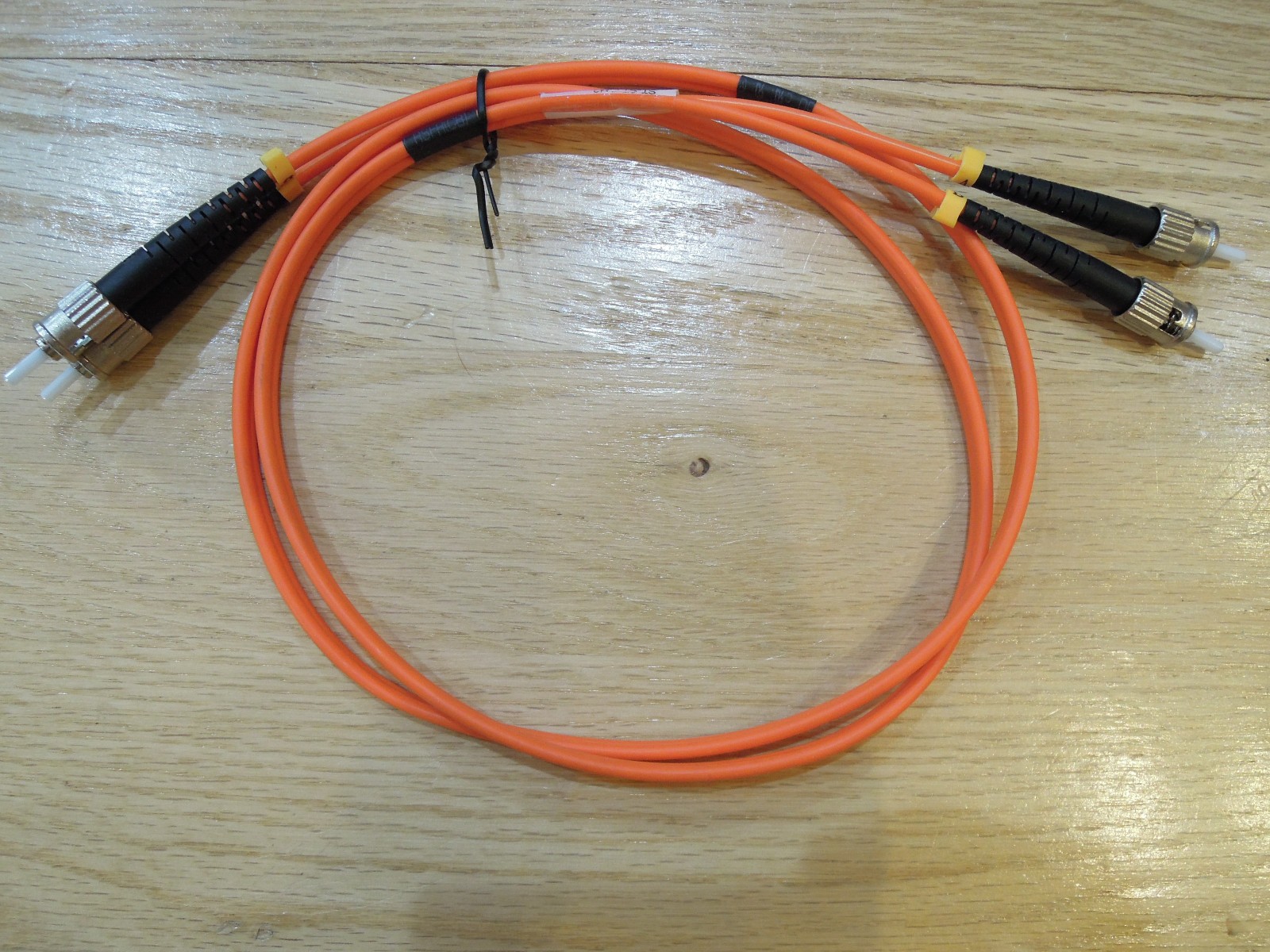 BEYONDTECH ST to ST OM2 Multimode Duplex Fiber Optic Jumper Patch Cable Cord 1M