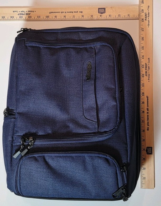 eBags Pro Slim Laptop Backpack Brushed Indigo Blue Travel Bag EB2146-15.5