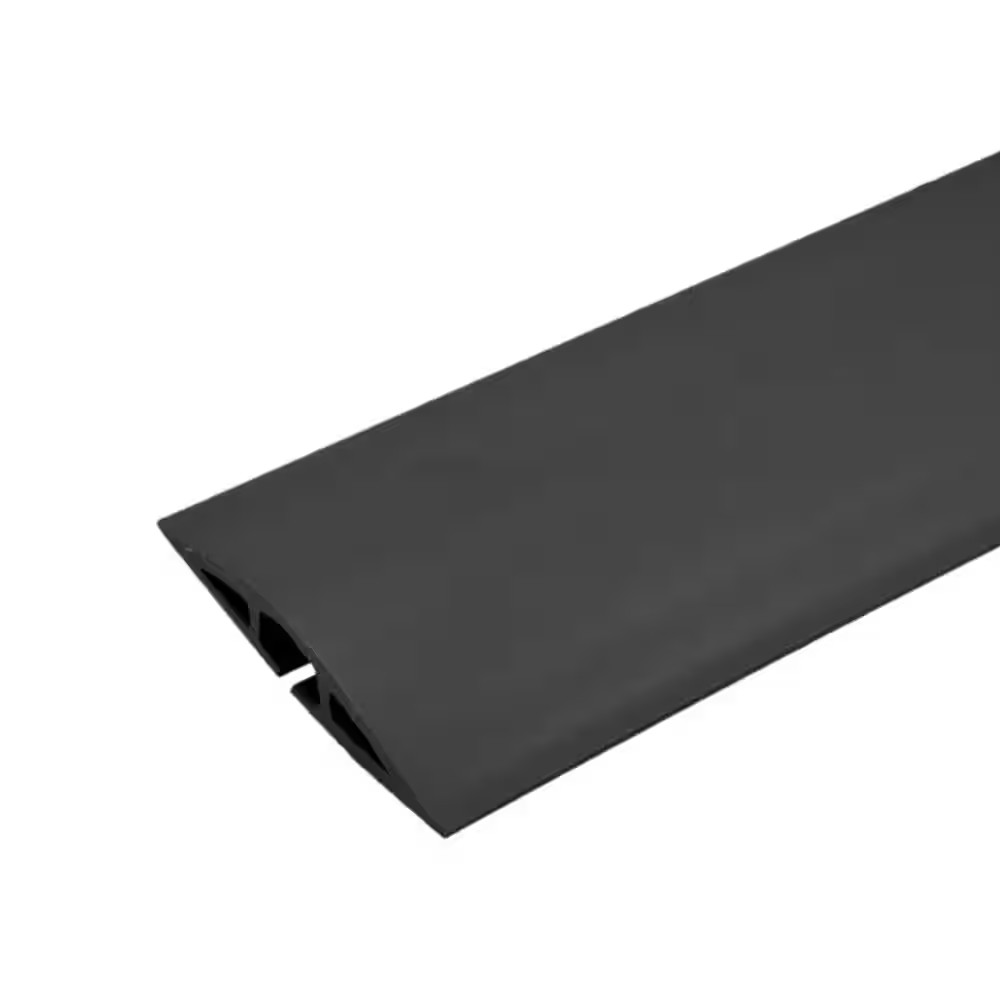 Wiremold Corduct 15 Ft. 1-Channel Over-Floor Cord Protector, Black