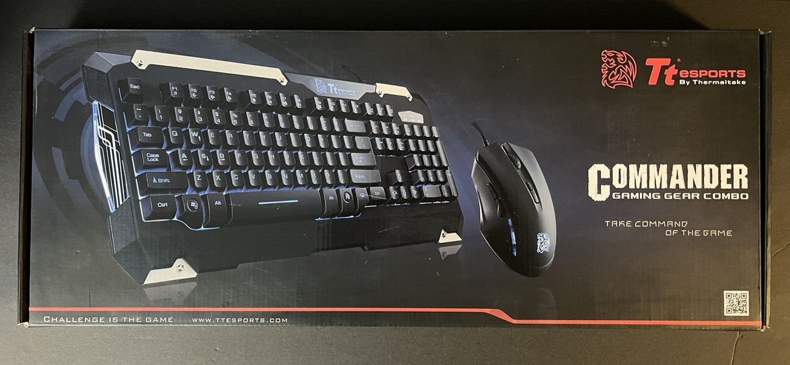 Tt Esports by Thermaltake Commander Gaming Gear Combo Keyboard and Mouse