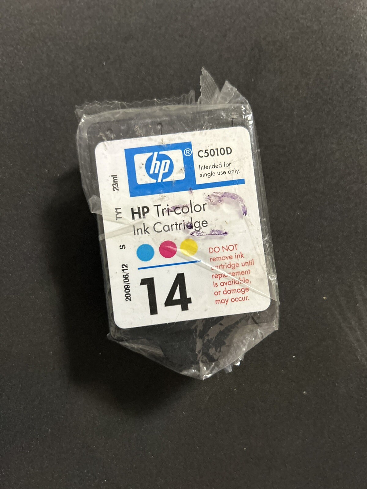 Hewlett Packard HP 14 Tri Color Ink Cartridge C5010D Sealed NEW