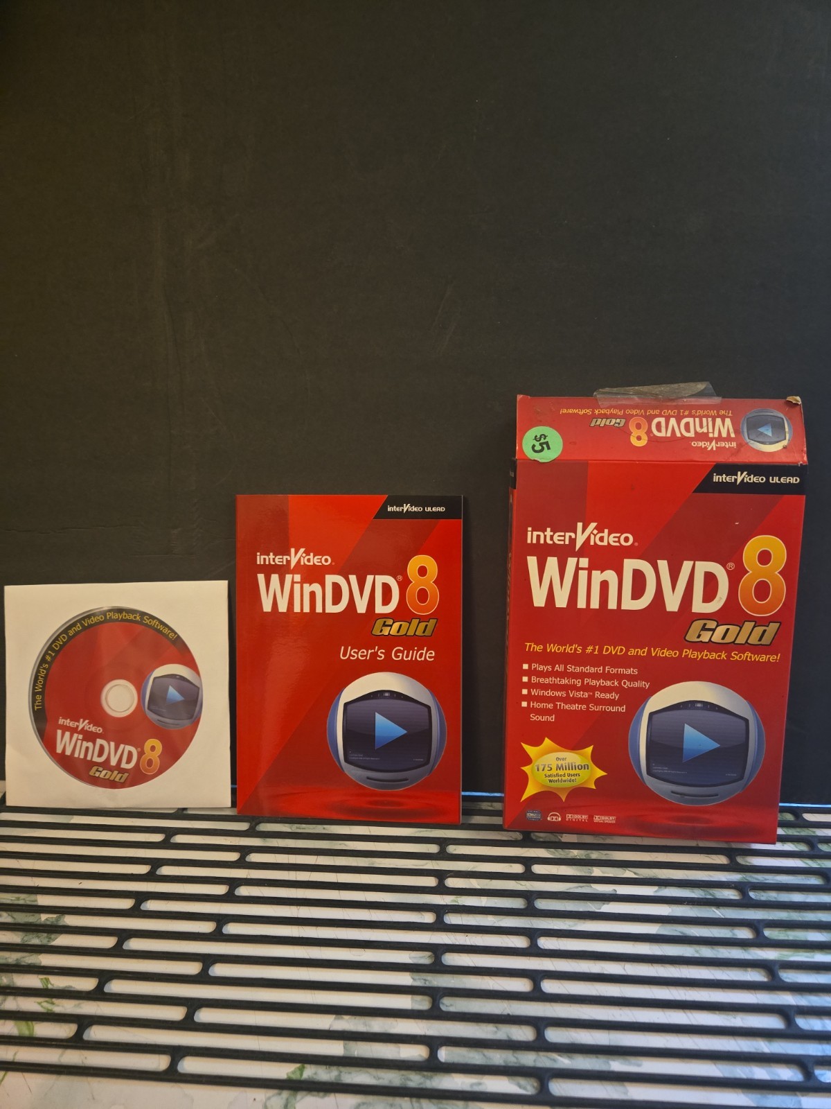 InterVideo WinDVD 8 Gold PC DVD Video Playback Software Windows Vista Ready