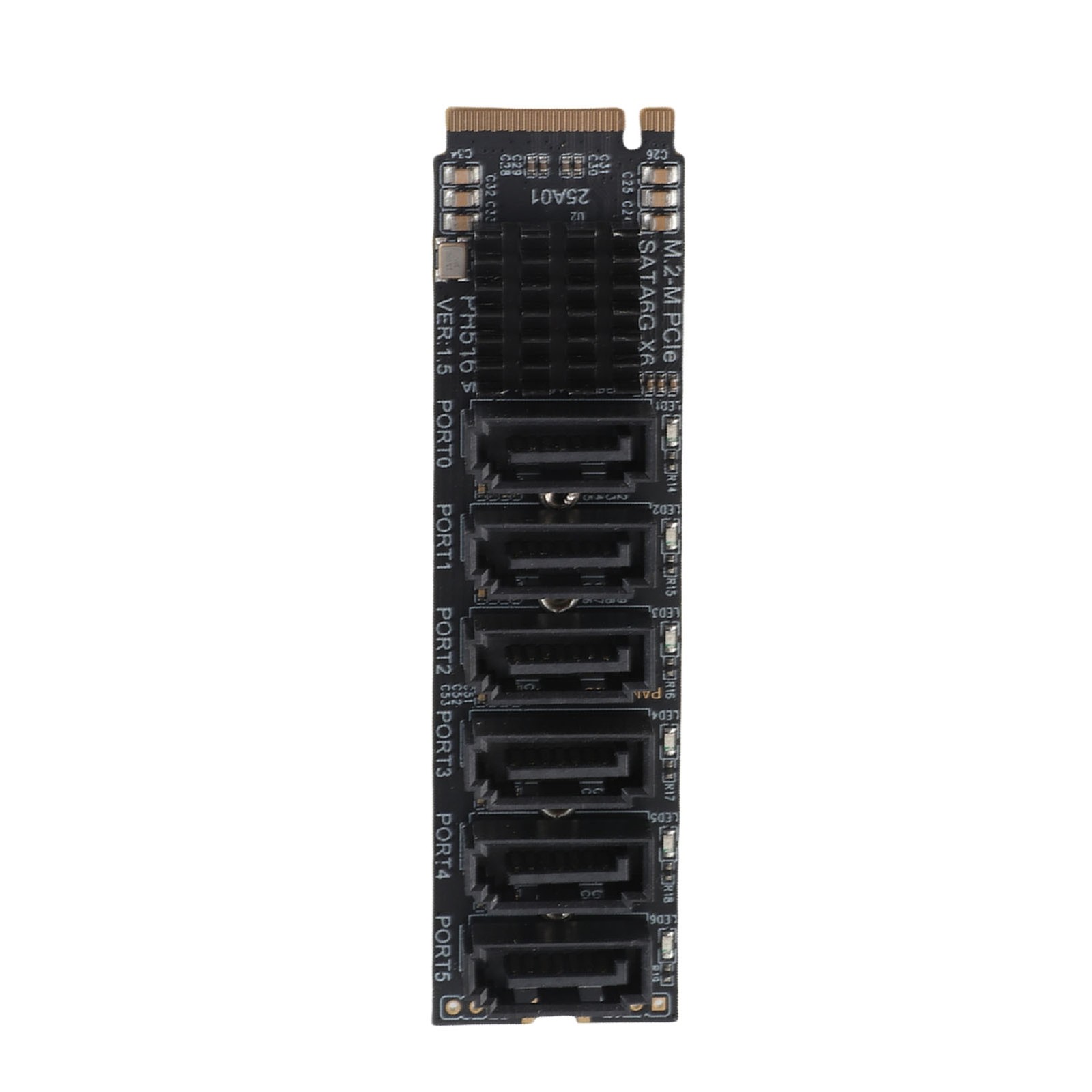 M.2 To SATA3.0 Adapter Card 6Gbps High Speed ASM1166 M.2 PCIE To Expan FCLX
