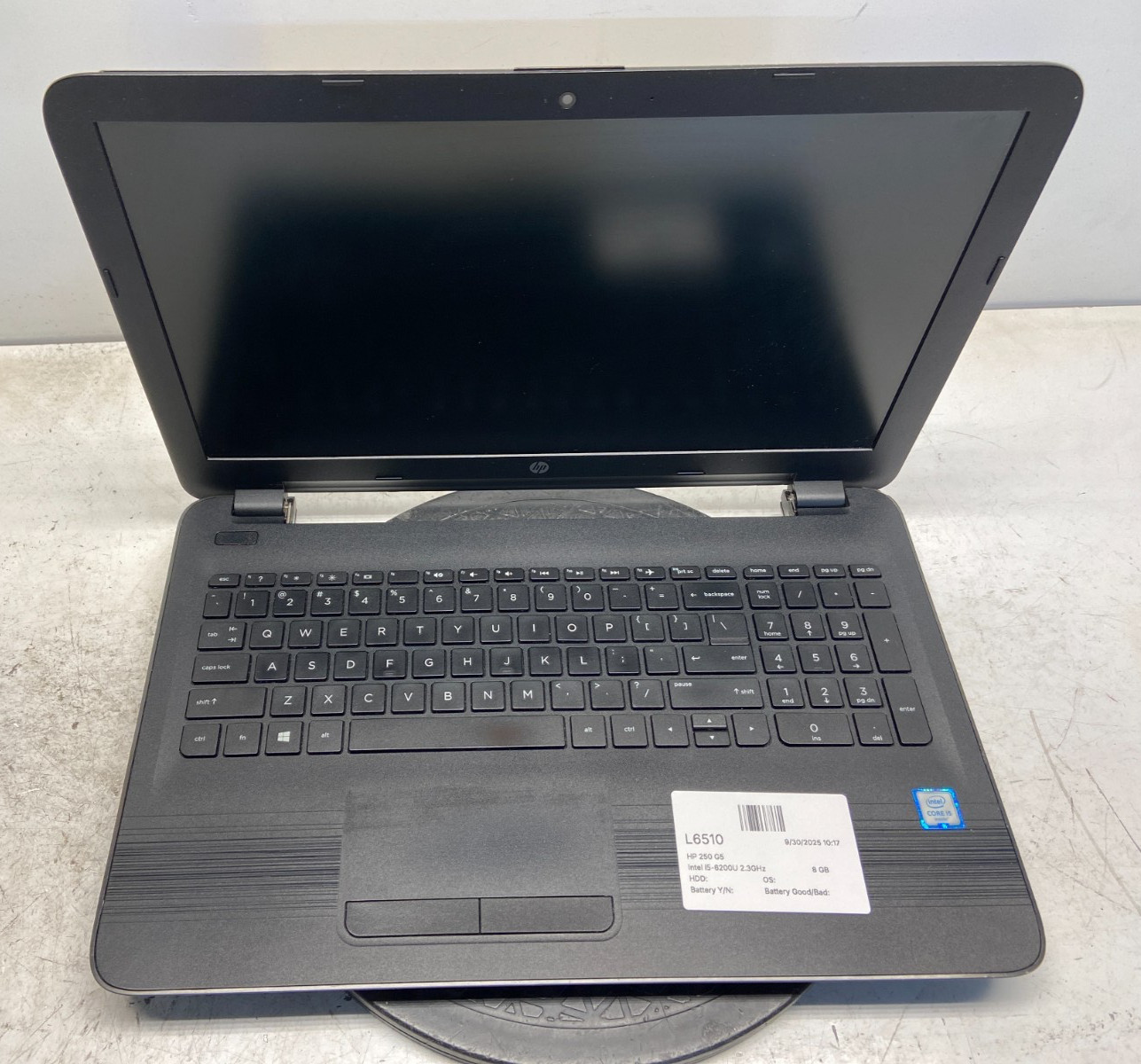 HP 250 G5 Intel i5-6200U 2.3GHz 8 GB NO HDD