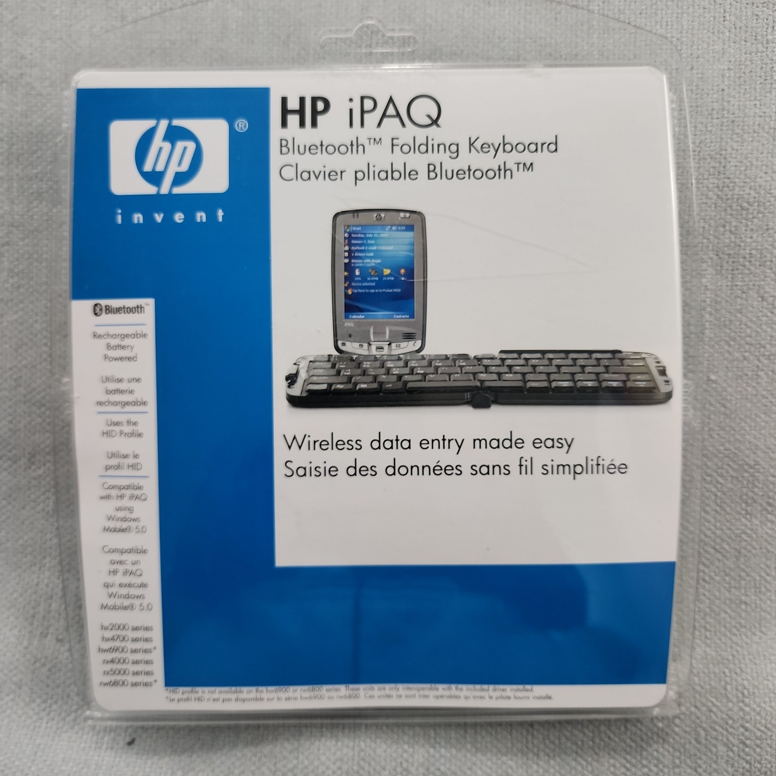 HP iPAQ Bluetooth Folding Keyboard for hx2000 hx4700 hw6900 rx4000 rx5000 rw6800