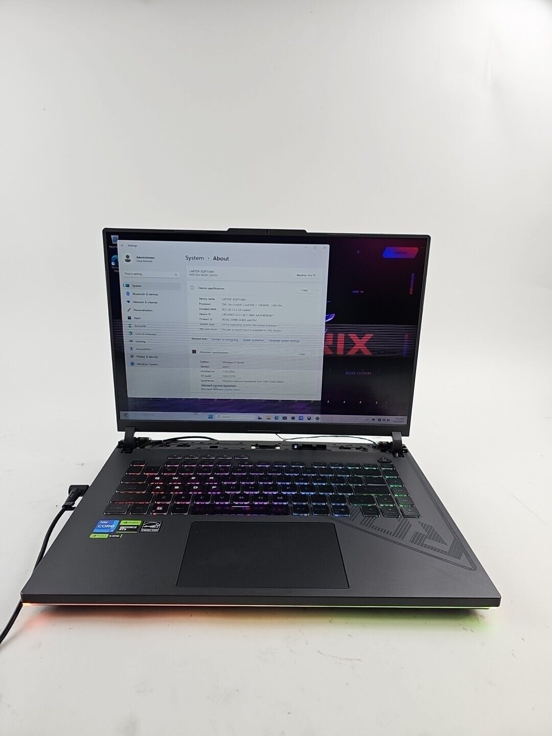 ASUS ROG STRIX G16 Gaming Laptop Core i7 13650HX/16GB/RTX 4060/ 512gb SSD