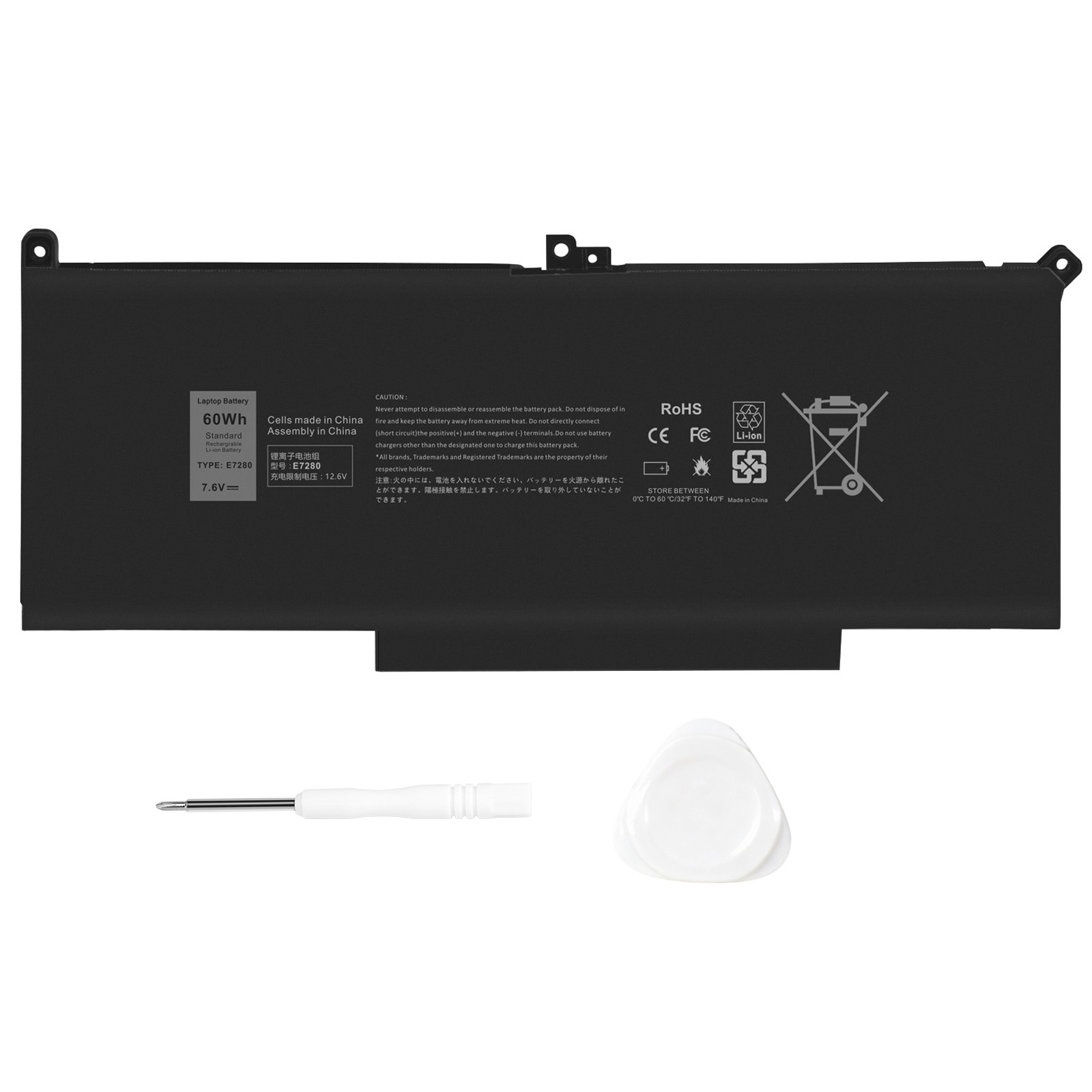 🧡LOT F3YGT Battery For Dell Latitude 12 13 14 E7280 E7480 7480 7490 7380 DM3WC