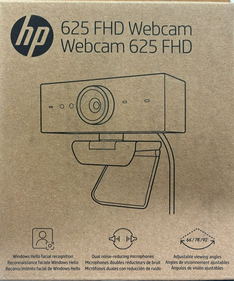 HP - 6Y7L1AA#ABL - 625 Webcam - 4 Megapixel - 60 fps - USB Type A