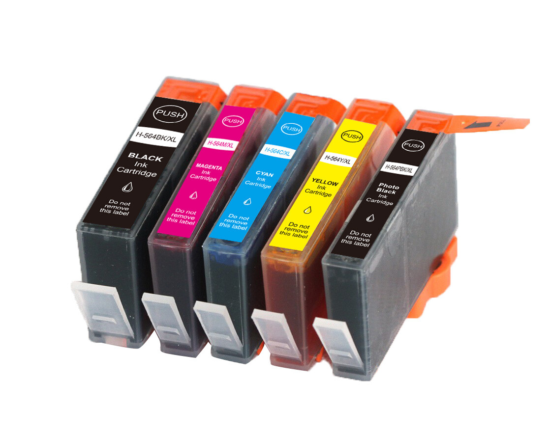 Ink Tanks Value Set for 564XL Photosmart Printer C6350 7515 7520 7525 C6388 