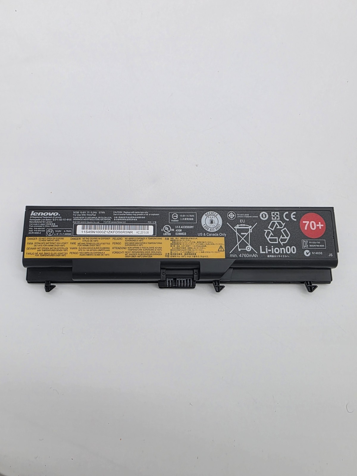 Genuine Lenovo 45N1001 70+ 6-Cell 57Wh Battery ThinkPad T430 T530 L430 L530 W530