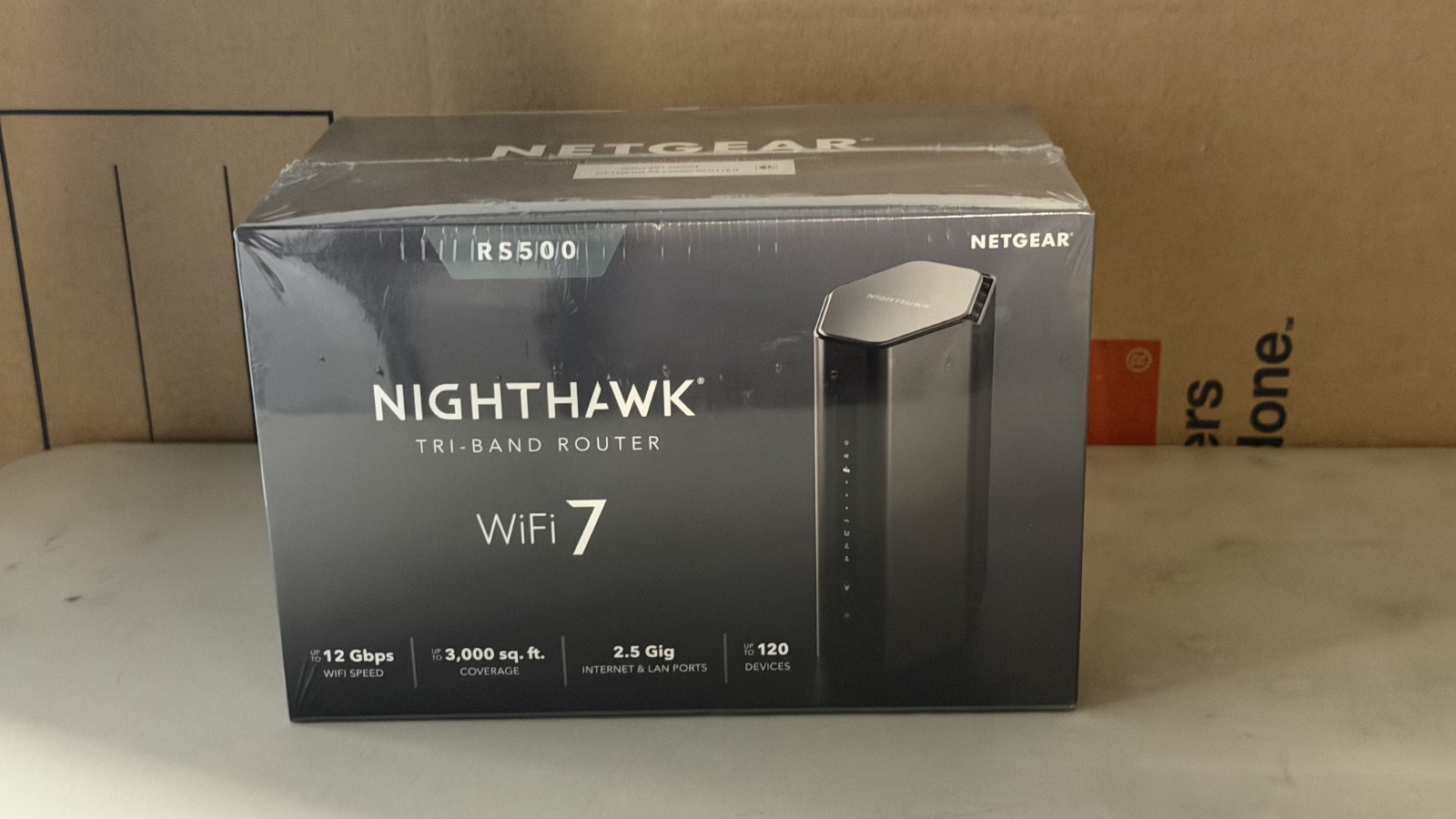 NIB Netgear RS 500 Nighthawk Tri-Band Router Wi-Fi 7 Black  Sealed