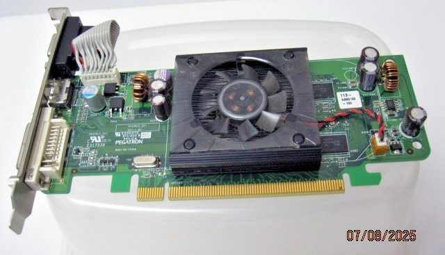 GENUINE Dell Pegatron ATI Radeon HD 3450 256MB Graphics Card DVI HDMI F342F