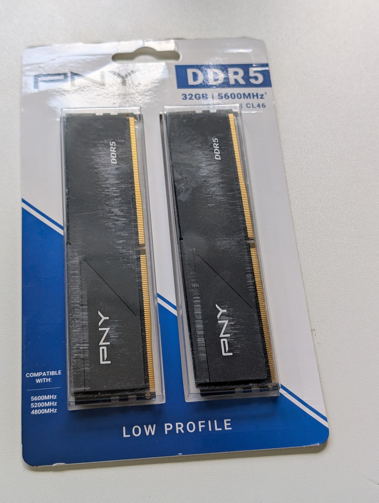 PNY Low Profile 32GB 2x16GB DDR5 5600 CL46 Desktop Memory Intel AMD