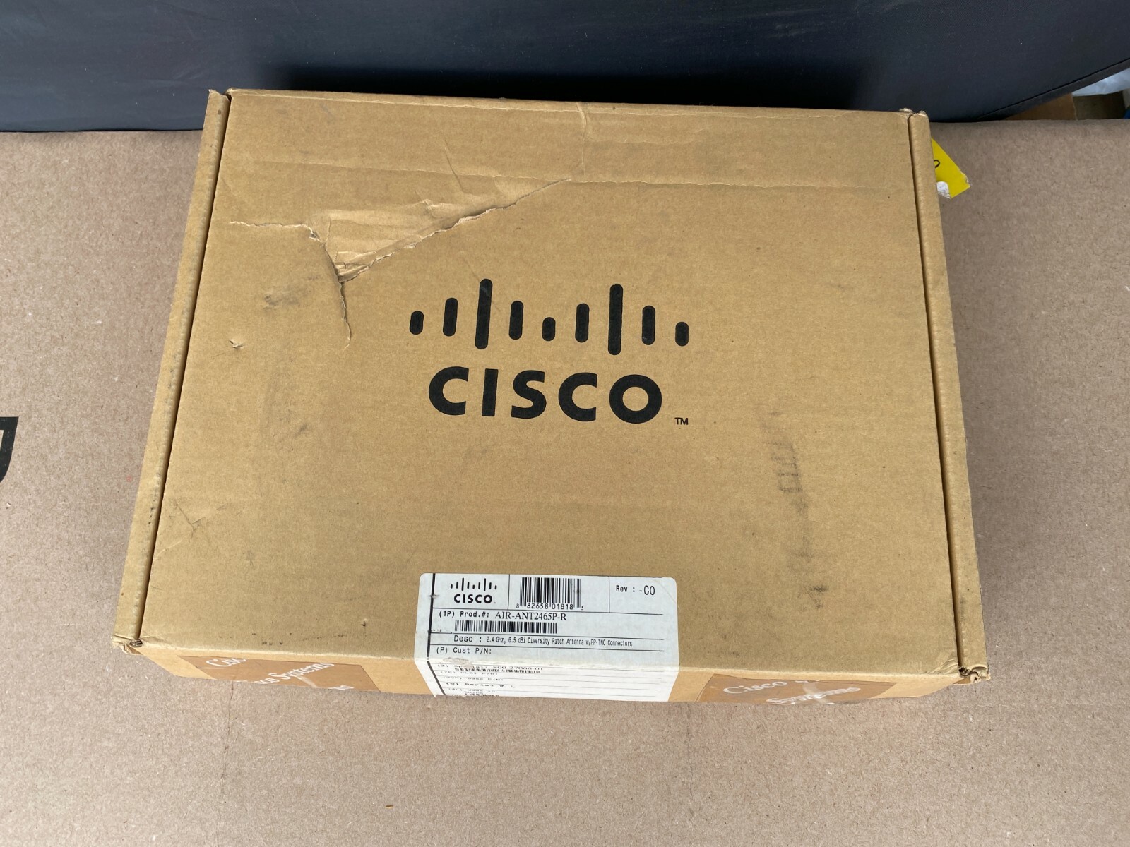Cisco AIR-ANT2465P-R 2.4GHz 6.5dBi Diversity Patch Antenna RP-TNC New
