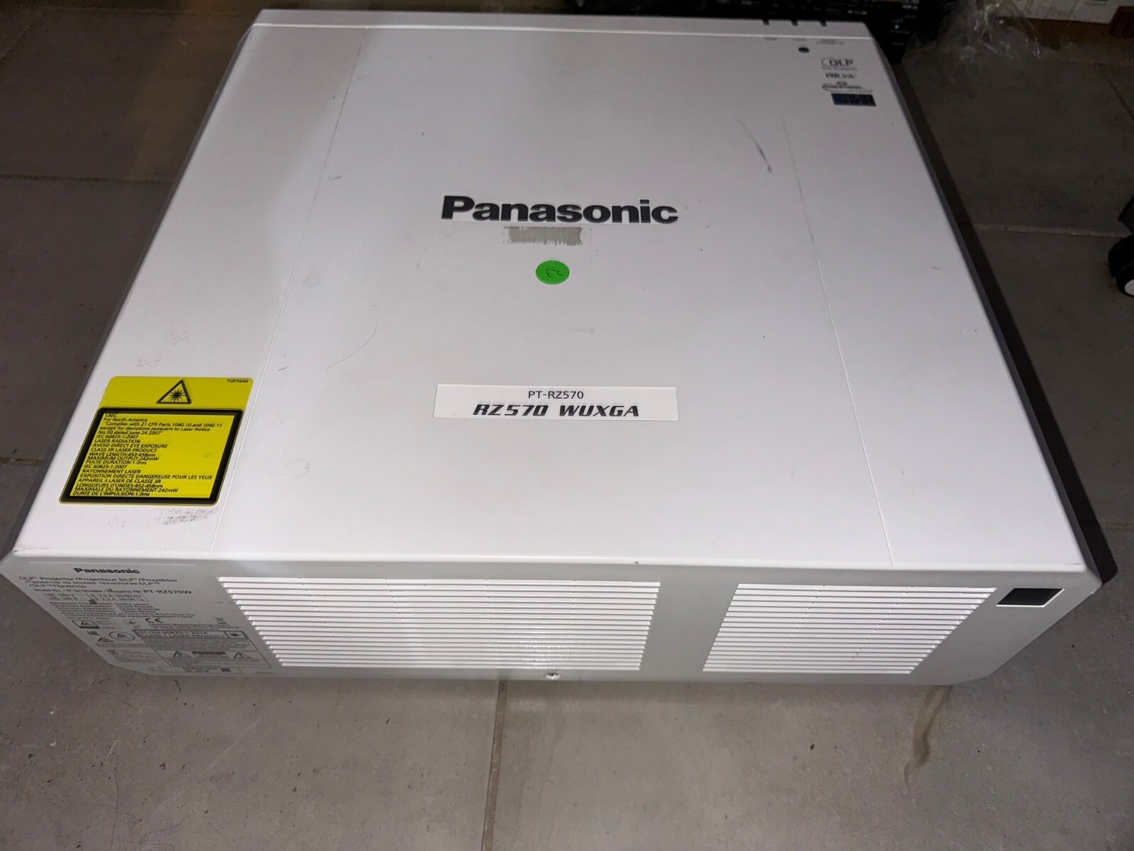 Panasonic PT-RZ570 5400 Lumen Large Venue Laser DLP Projector UNDER 1k HOURS
