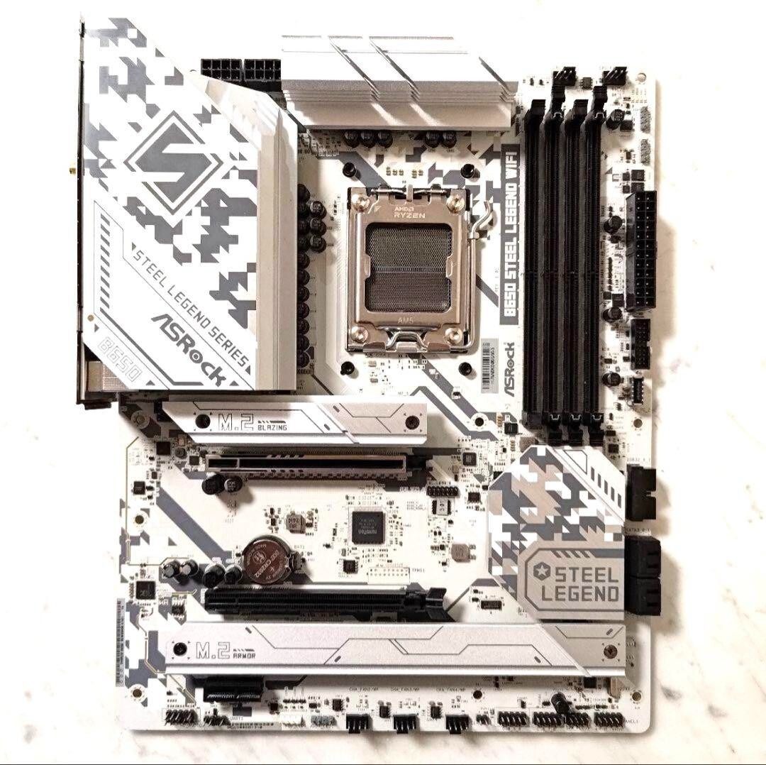 ASRock B650 Steel Legend WiFi Motherboard AMD Socket AM5 Used