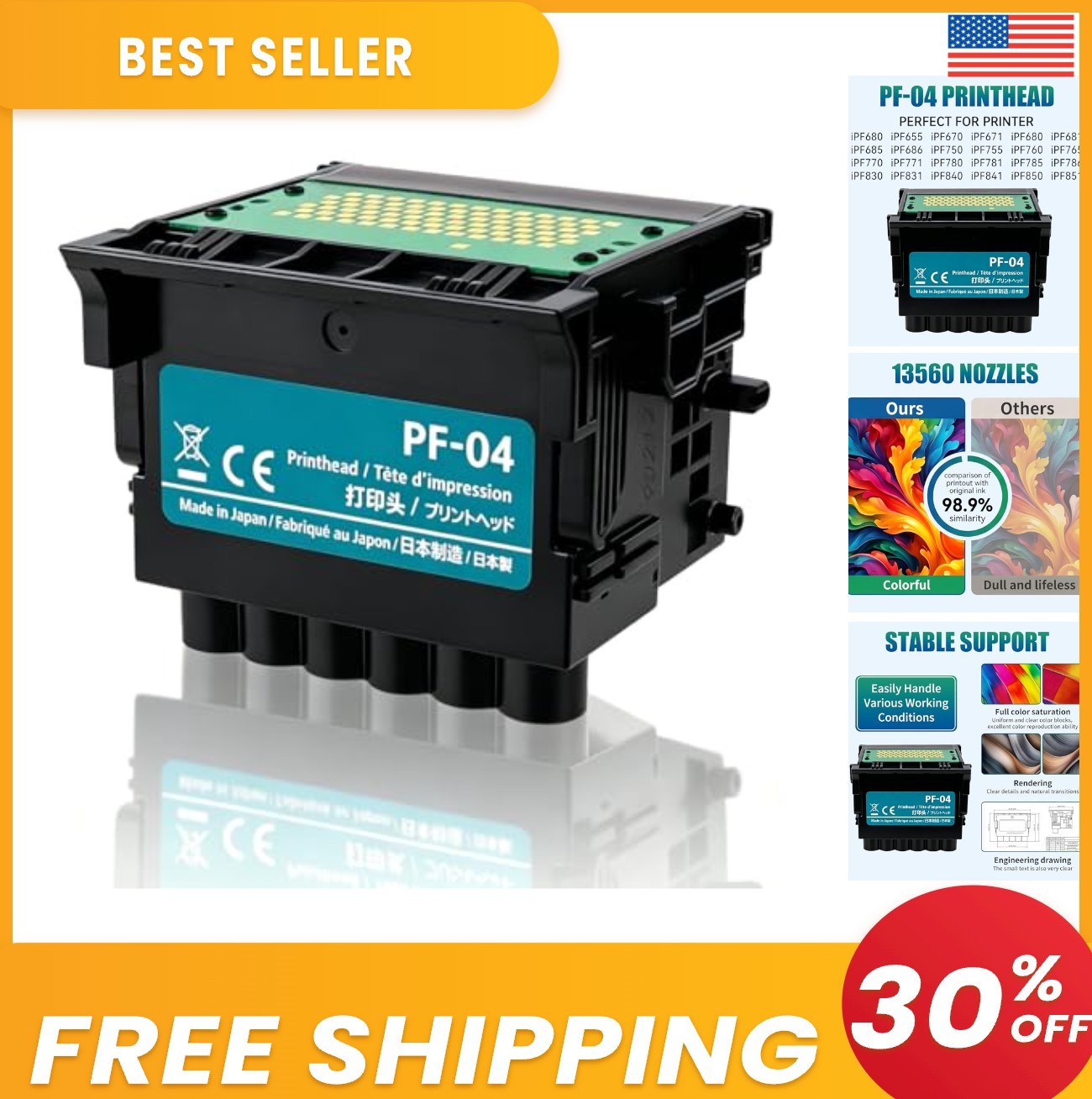 PF-04 Printhead Compatible Only iPF650 / iPF655/ iPF670 MFP L24/ iPF670 MFP L...