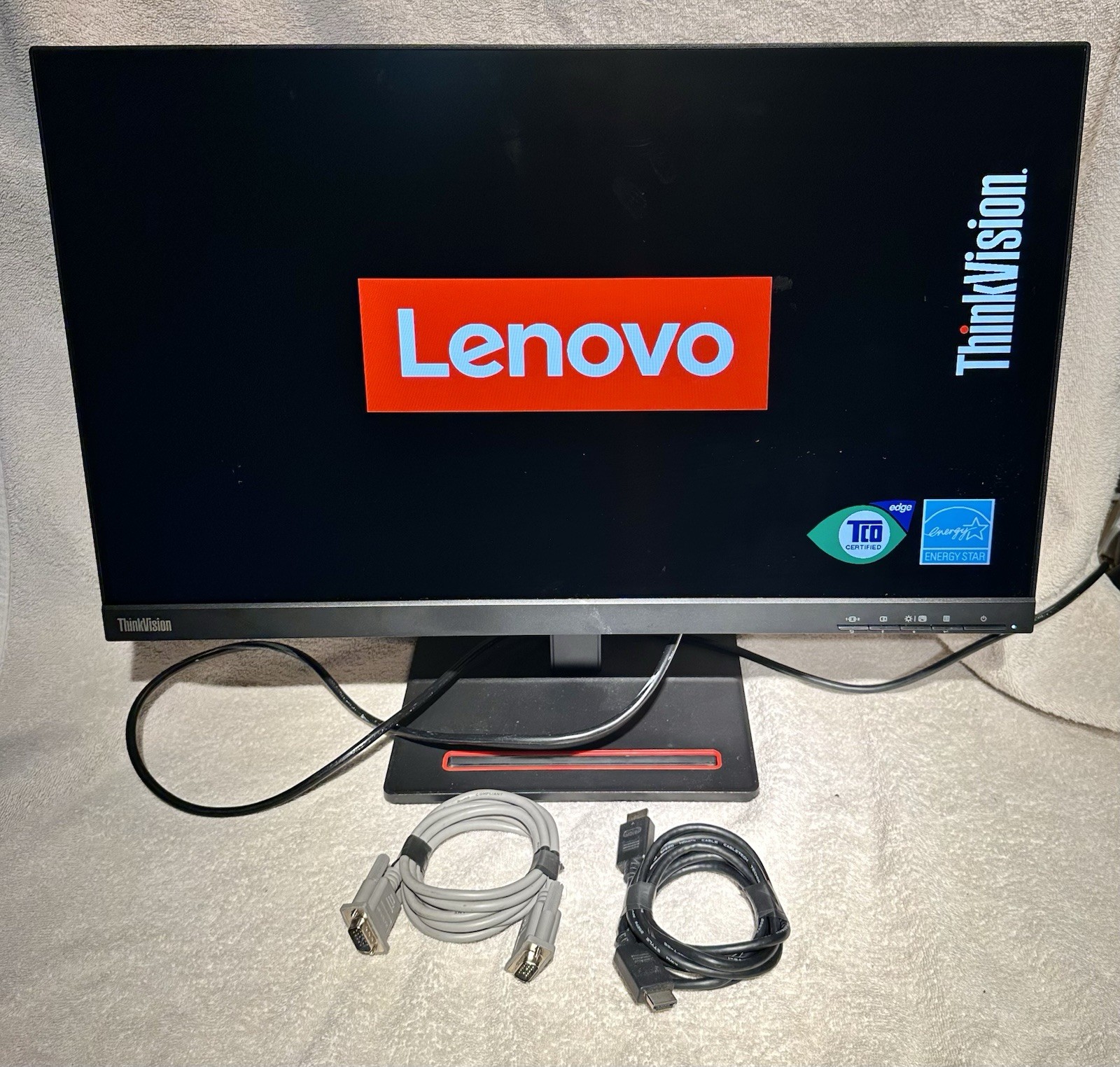Lenovo ThinkVision S24e-20 23.8" Full HD Monitor (Cables Included - MTM 62AE)