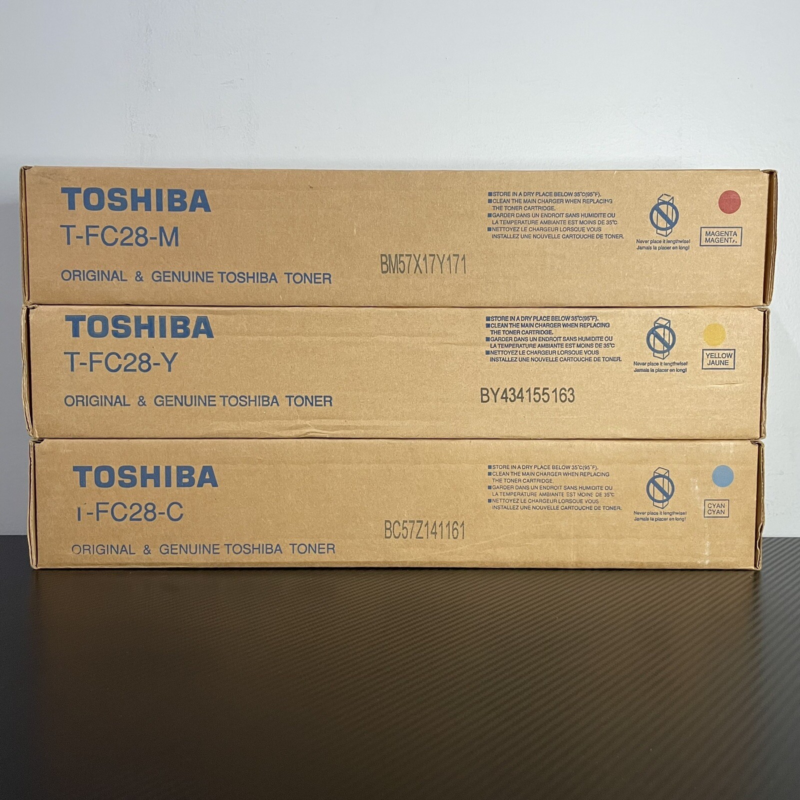 Toshiba T-FC28-C / T-FC28-Y / T-FC28-M Lot of 3 For 2330C 3530C NEW