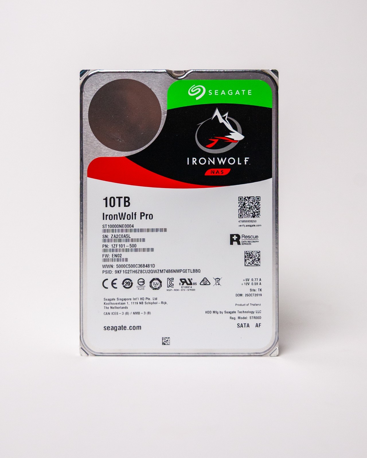 Seagate IronWolf Pro 10TB NAS ST10000NE0004 0 Bad Sectors 10% Rated Duty