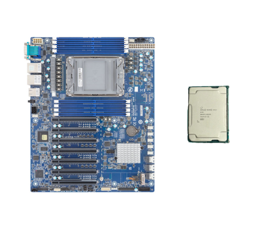 Gigabyte MU72-SU0 C621A Motherboard With Intel Xeon Gold 6314U 32Core 2.3GHz CPU