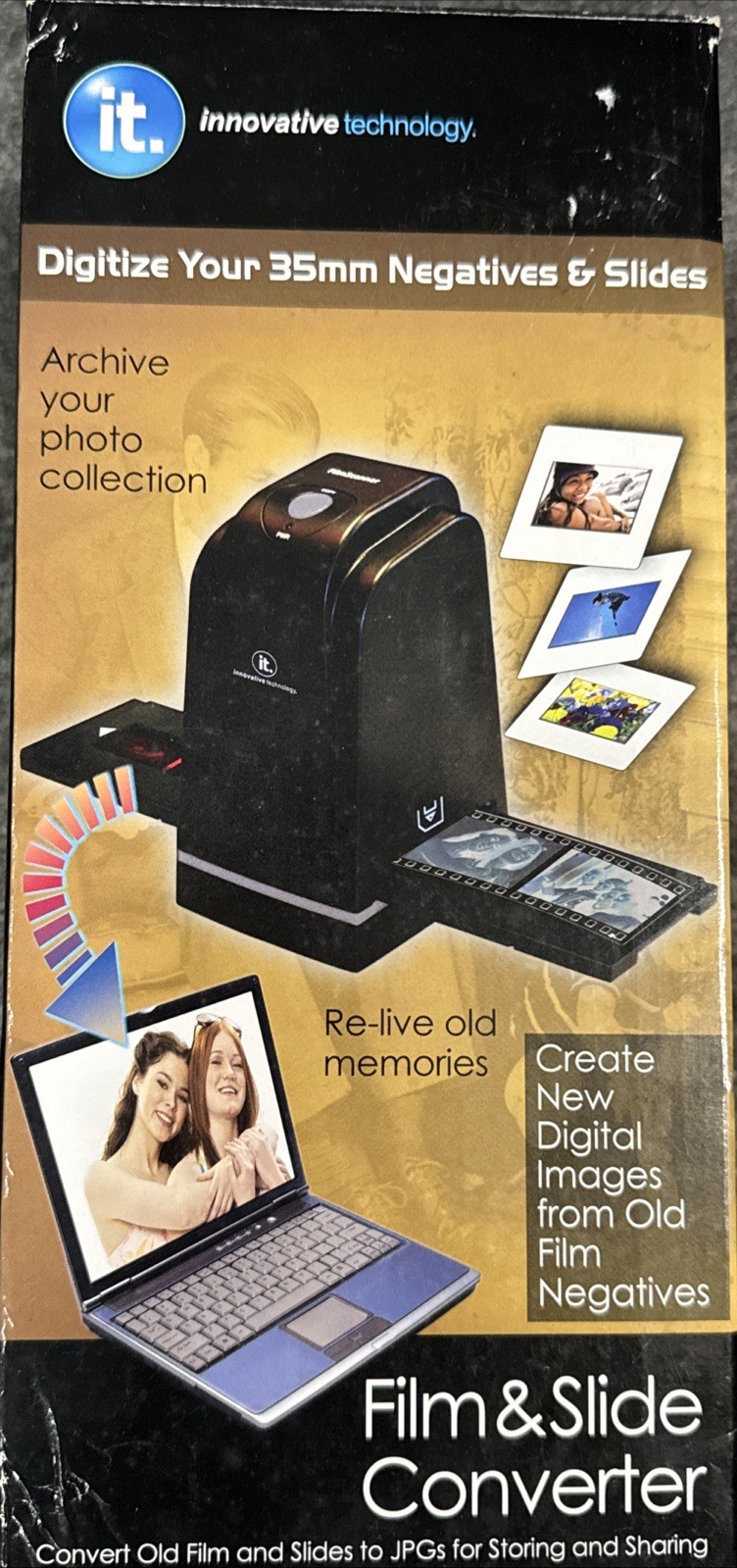 Innovative Technology Film and Slide Converter New