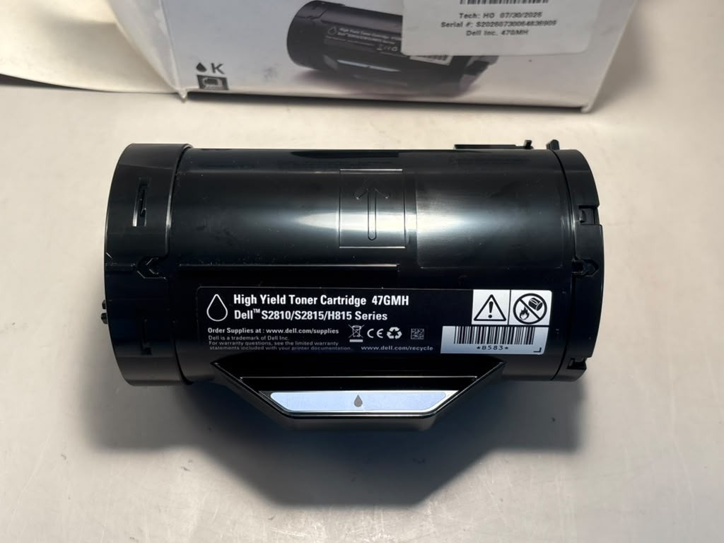 OEM Dell 47GMH BLACK High Yield Toner Cartridge | S2810/S2815/H815 | 6000 Pg