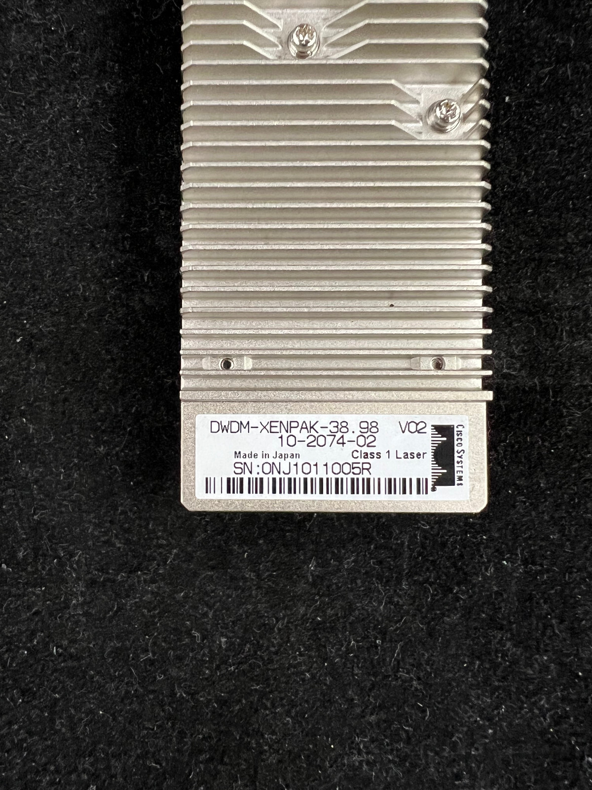 Cisco DWDM-XENPAK-38.98 10-2074-02 10G 80km 1538.98nm Ch 48 Optical Transceiver