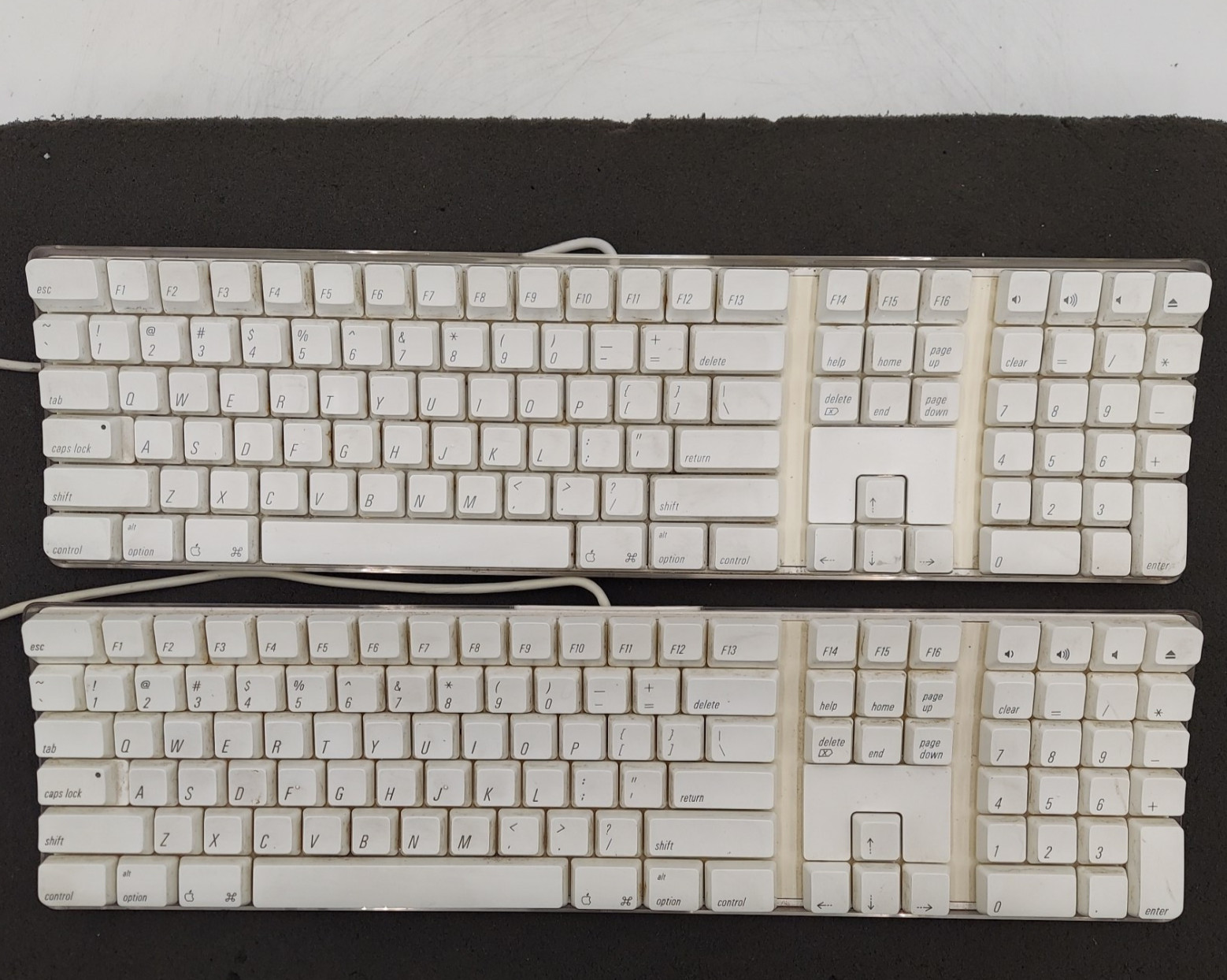 LOT OF 2 Apple A1048 USB Wired Keyboard