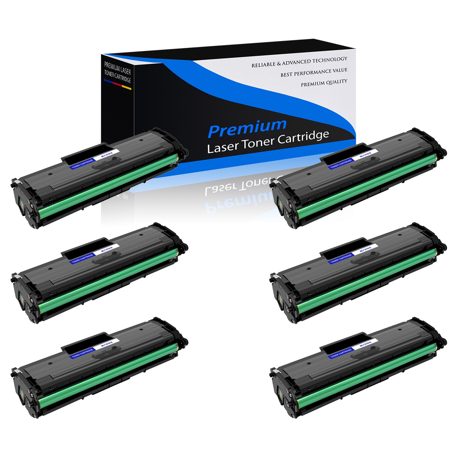 6PK MLT-D101S Toner Cartridge For Samsung ML-2160 ML-2161 ML-2162 ML-2163 2165