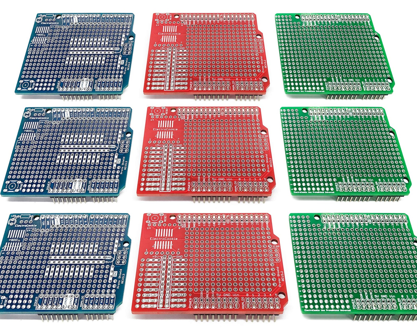 ElectroCookie Proto Shield Kit Compatible with Arduino Uno R3, Multi