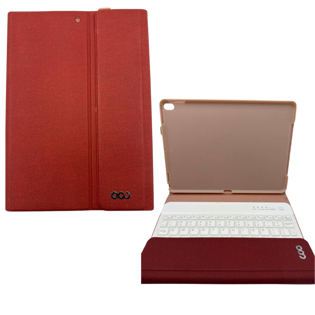 HotLife iPad Keyboard Matte Red iPad 7th 8th 9th Gen 10.2" Pro 10.5" Air 3rd