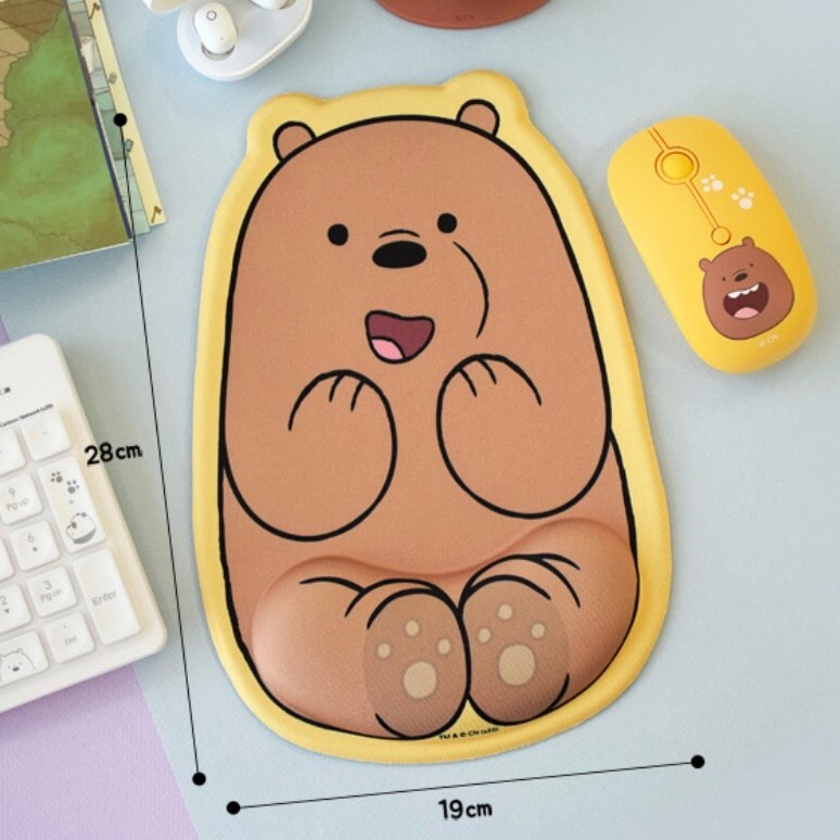 We Bare Bears Mouse Pad Wrist Rest Support Korean certified High Quality Cute