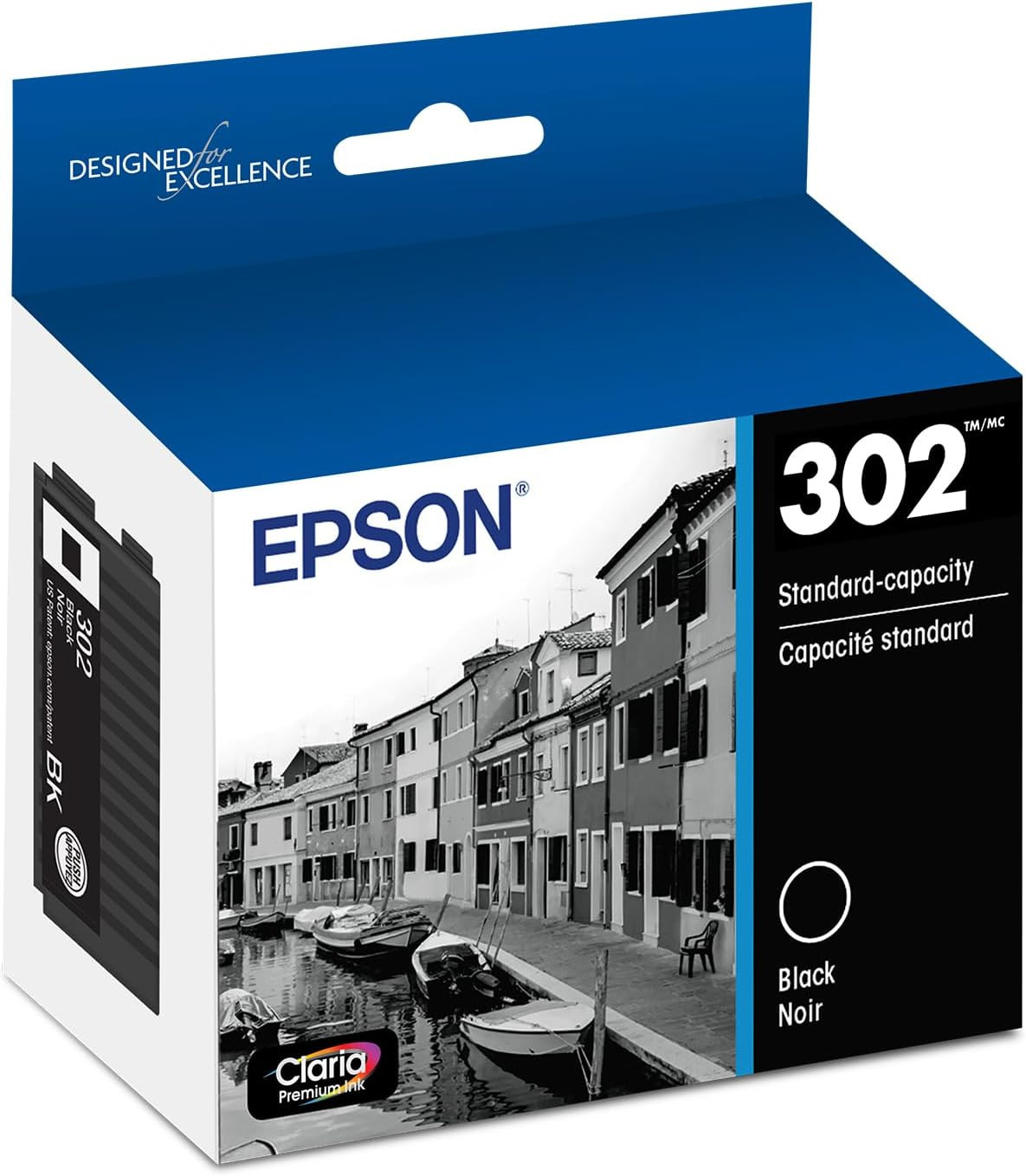 Epson 302 Claria Premium Ink Standard Capacity (T302020-S) Works with Expression