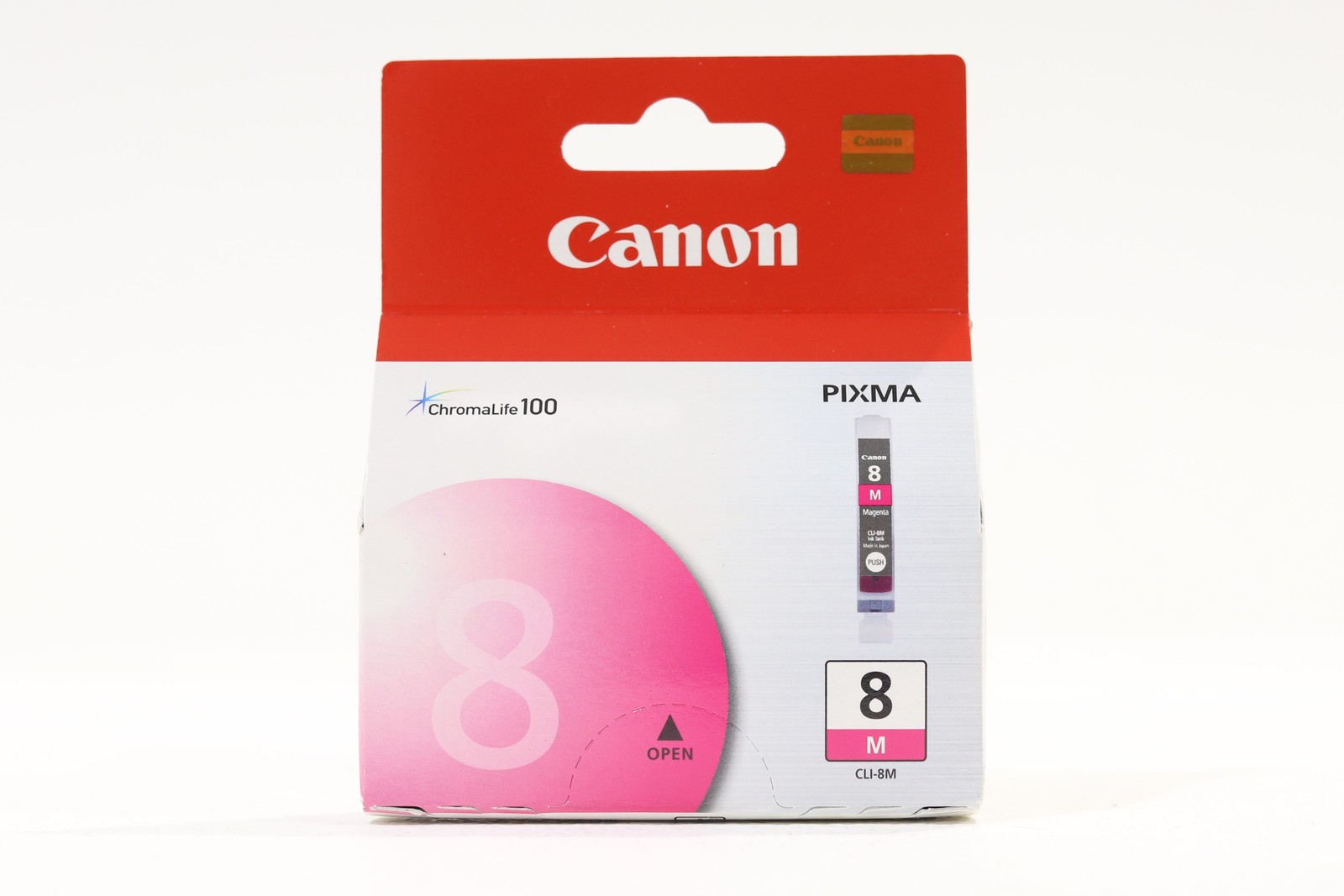 Canon Magenta Ink Cartridge For PIXMA and Pro Series P/N: CLI-8M Brand New