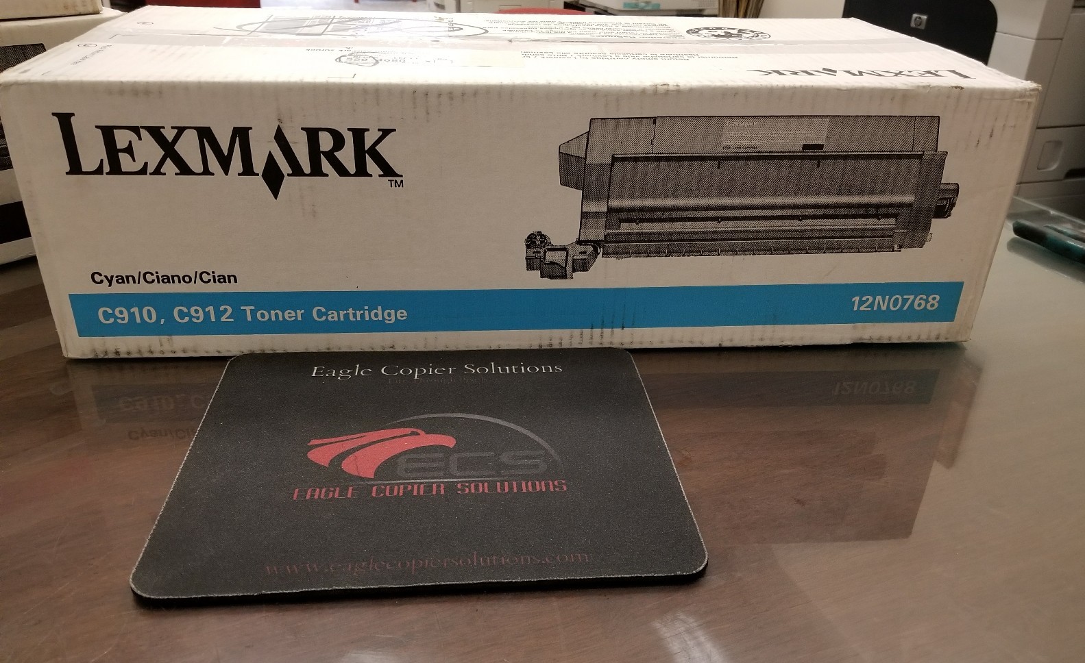 Genuine Lexmark 12N0768 cyan Toner Cartridge C910 C912 OEM