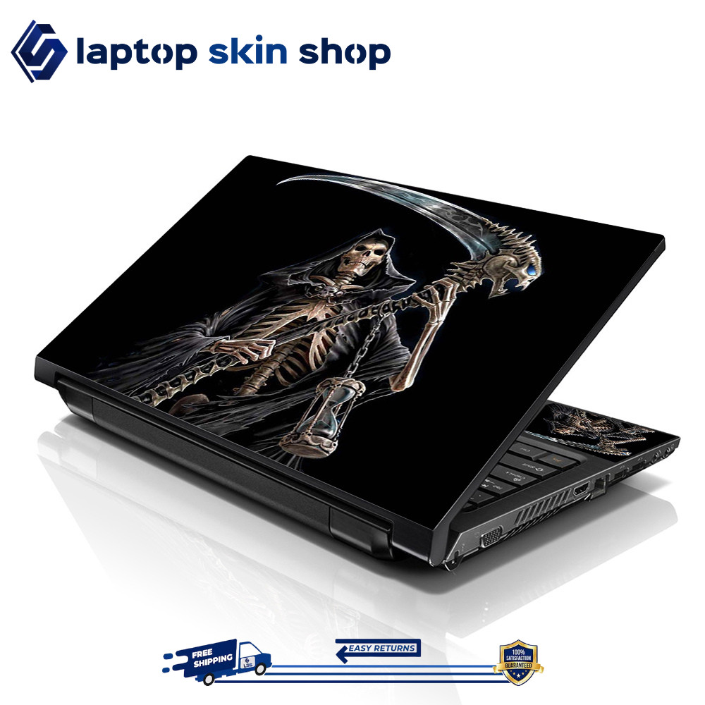 Laptop Skin Sticker Decal Cover for Notebook Macbook HP Skull Horror 13-16 inch