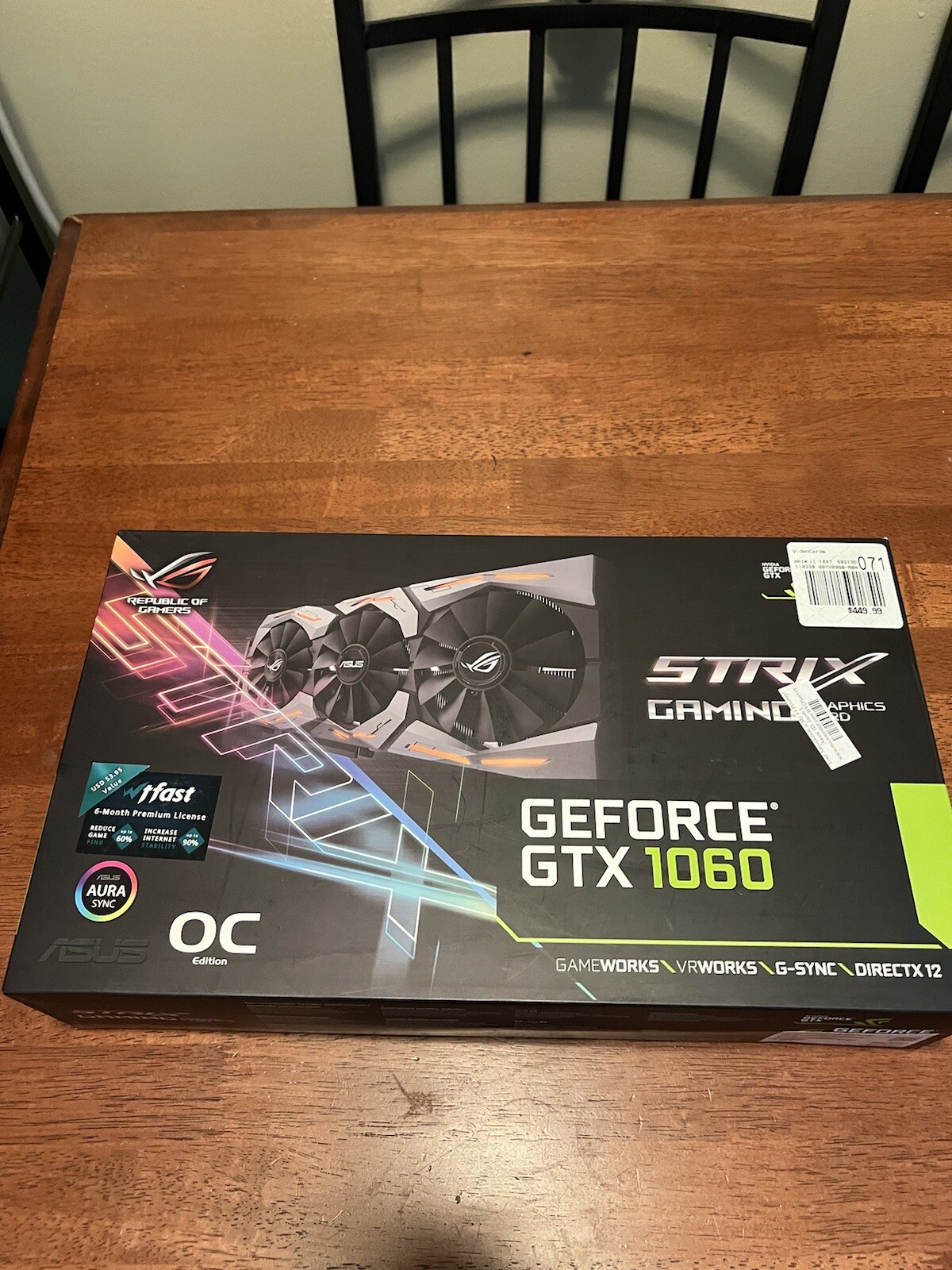ASUS GeForce GTX 1060 6GB GDDR5 Graphics Card (90YV09Q0-M0NA00)