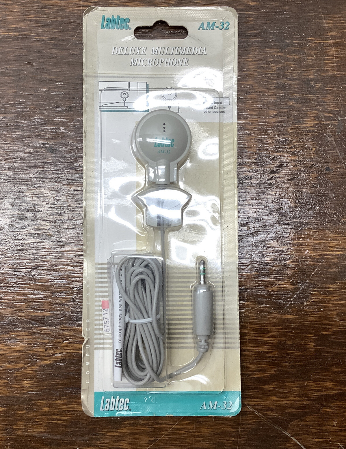 Labtec AM-32 Deluxe Multimedia Microphone, New in Package