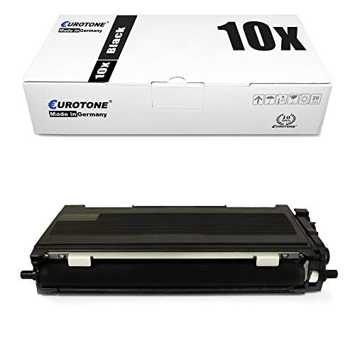 Eurotone 10x Toner Cartridge Compatible for Brother TN2010 Black XXL