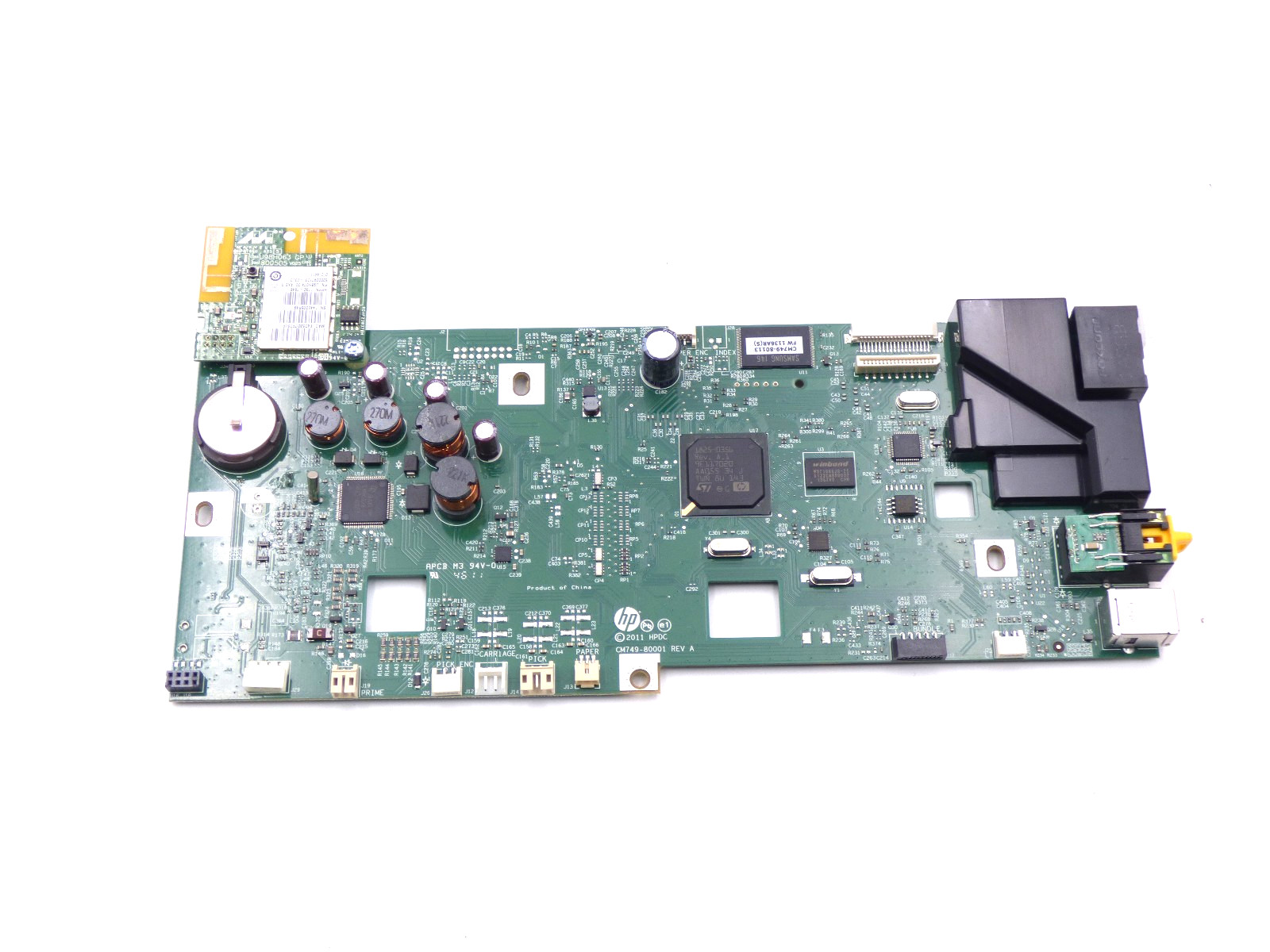 Pulled OEM Formatter/Main Board CM749-80001 Rev A from Officejet Pro 8600 Used