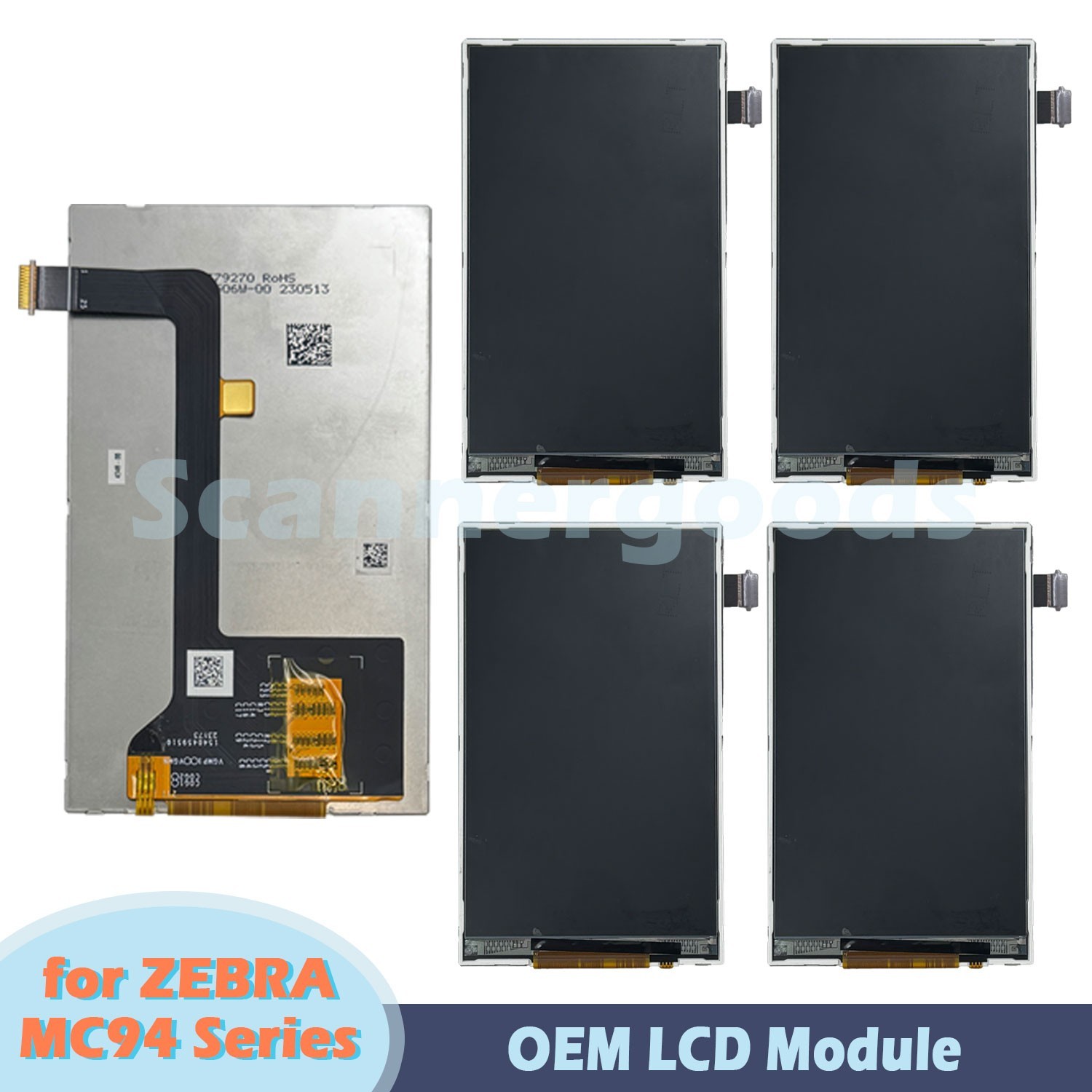 Lot of 5 OEM LCD Module for ZEBRA MC94 MC9400, MC9450